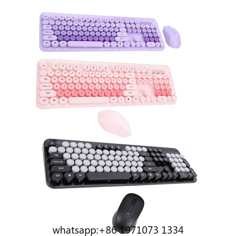 Laptop Mouse - Draadloos toetsenbord Draadloos schattig toetsenbord en