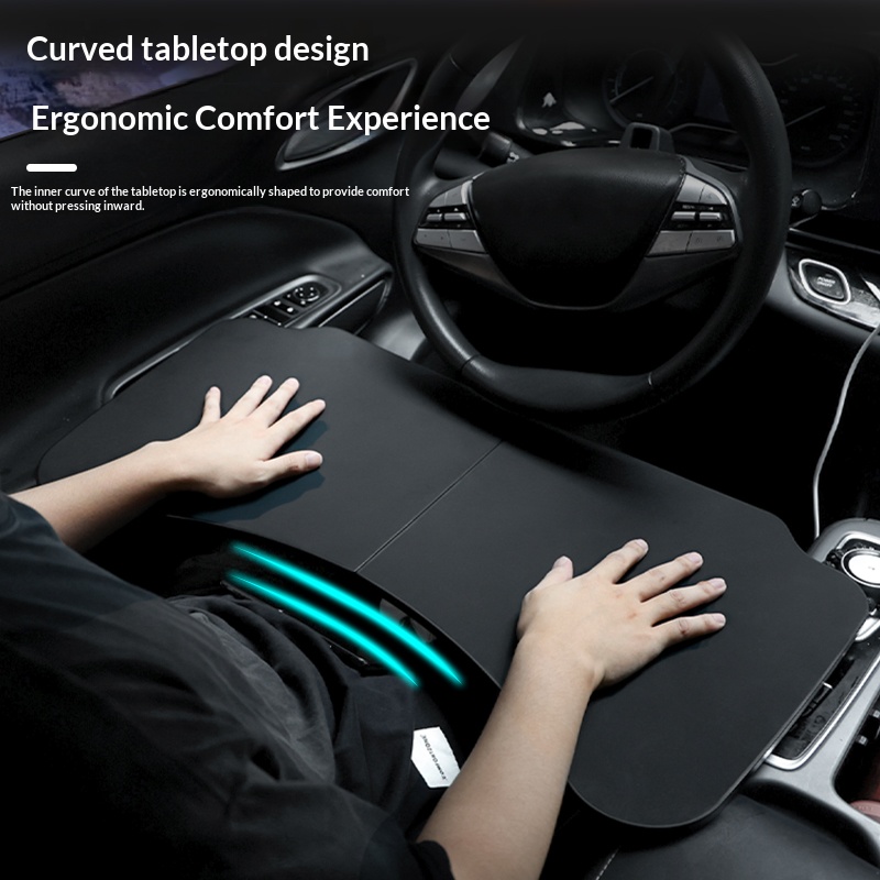 Laptop Original Accessories - Draagbare, opvouwbare autotafel van krasbestendig leer,