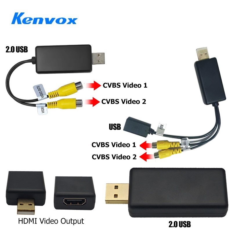 Hdmi Cable - Kenvox Android USB Video-uitgang RCA-kabel AV