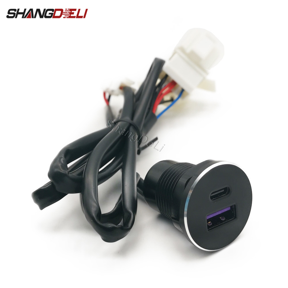 Usb C Hub - 1PC Auto Dubbele USB-lader Aansluiting Sigarettenaansteker