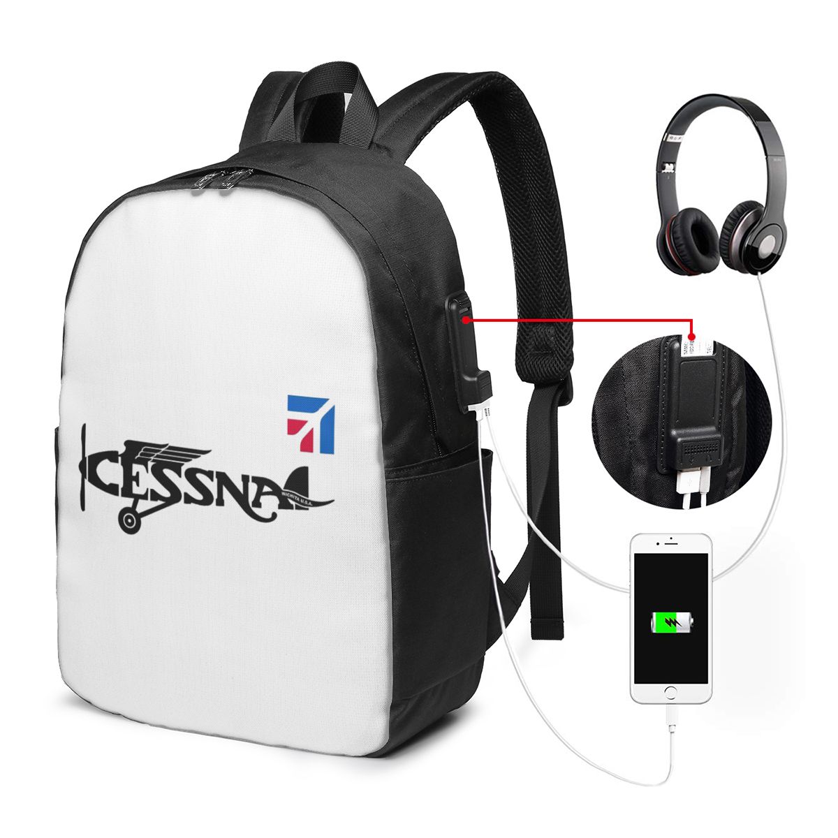 Cessna Logo Rugzak Reisnoteboo - Laptop Bag recensie en prijs
