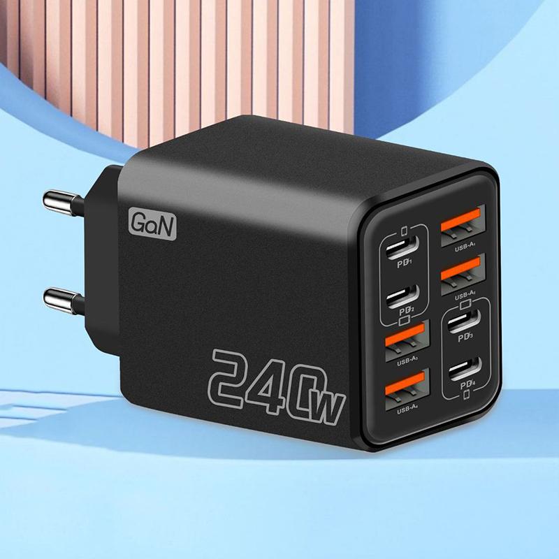 240W GaN USB C-lader 8-in-1 sn - Laptop Charger recensie en prijs