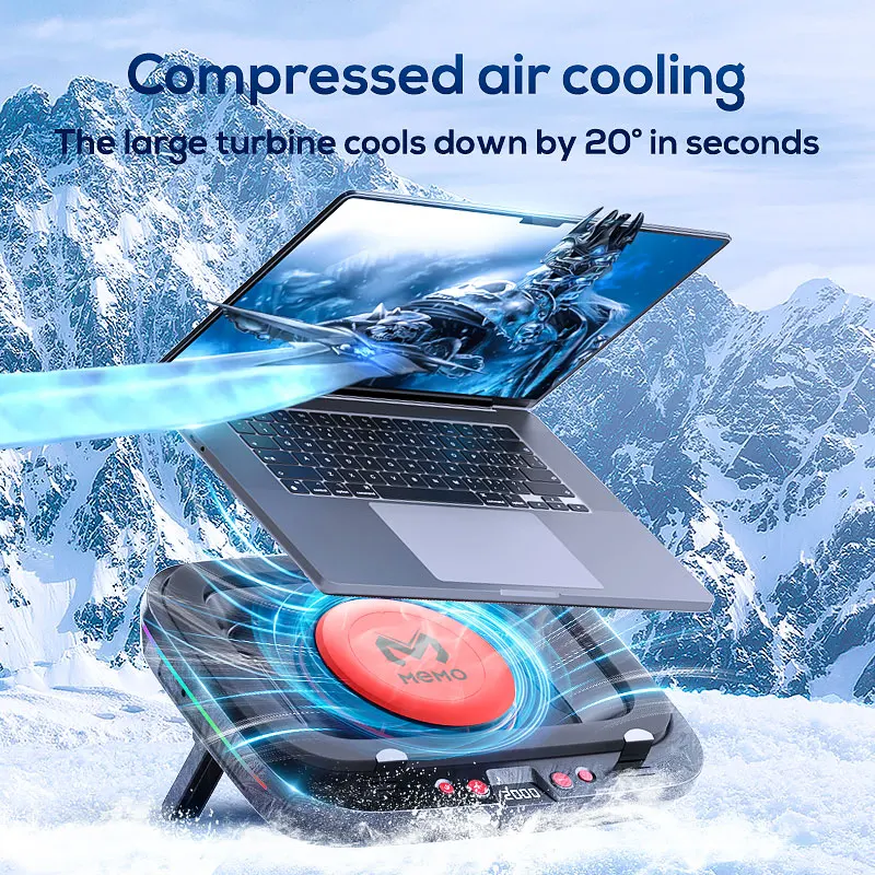 Memo-laptopkoeler met LED-disp - Laptop Cooling Pad recensie en prijs
