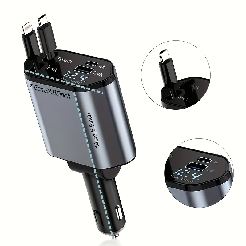 4-in-1 snelle autotelefoonlade - Usb C Hub recensie en prijs
