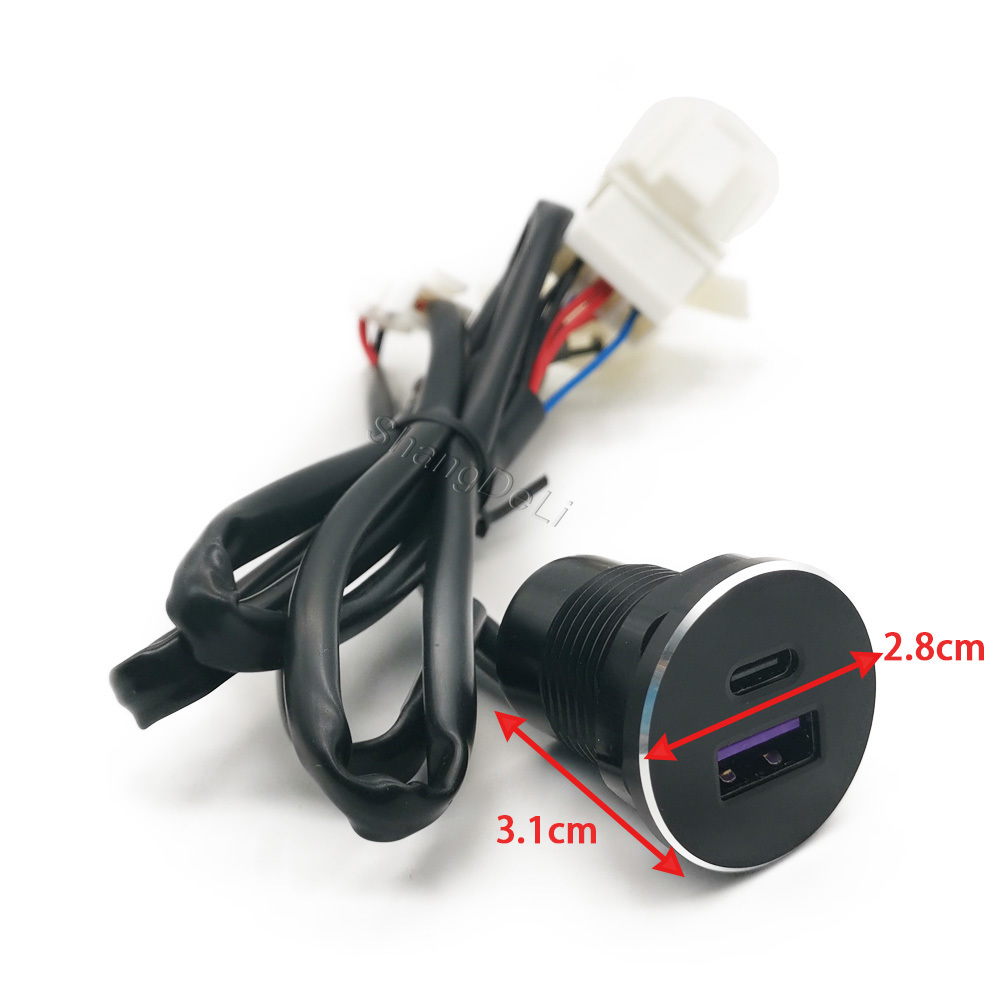 1PC Auto Dubbele USB-lader Aan - Usb C Hub recensie en prijs