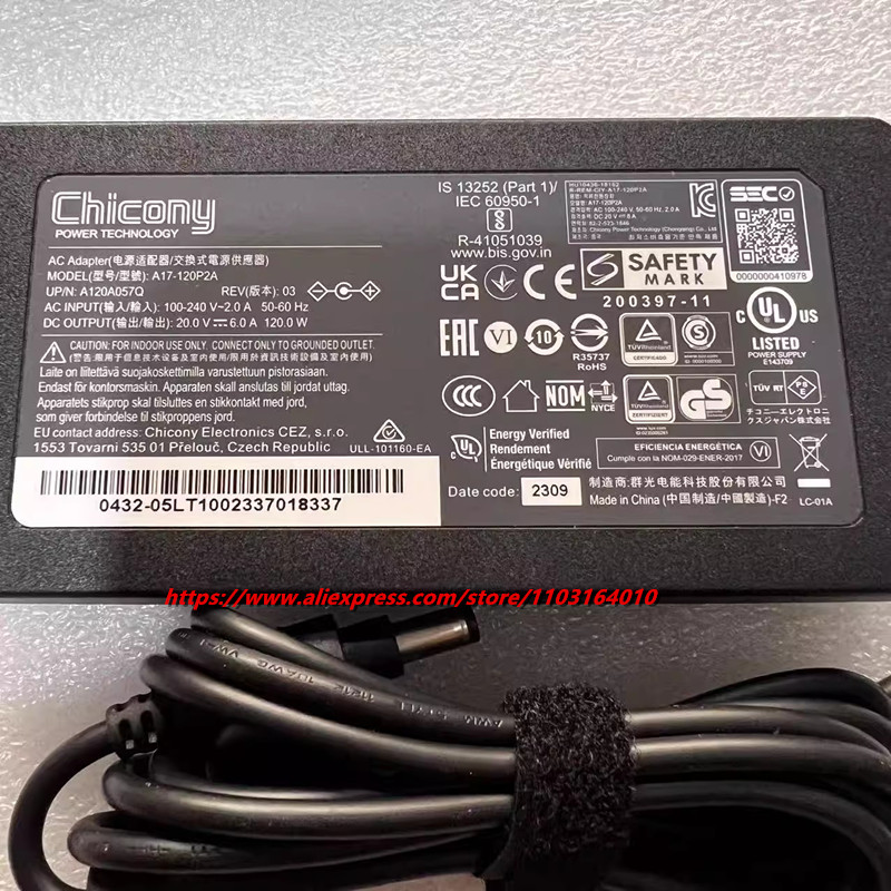 A17-120P2A A120A0061P Originel - Laptop Charger recensie en prijs